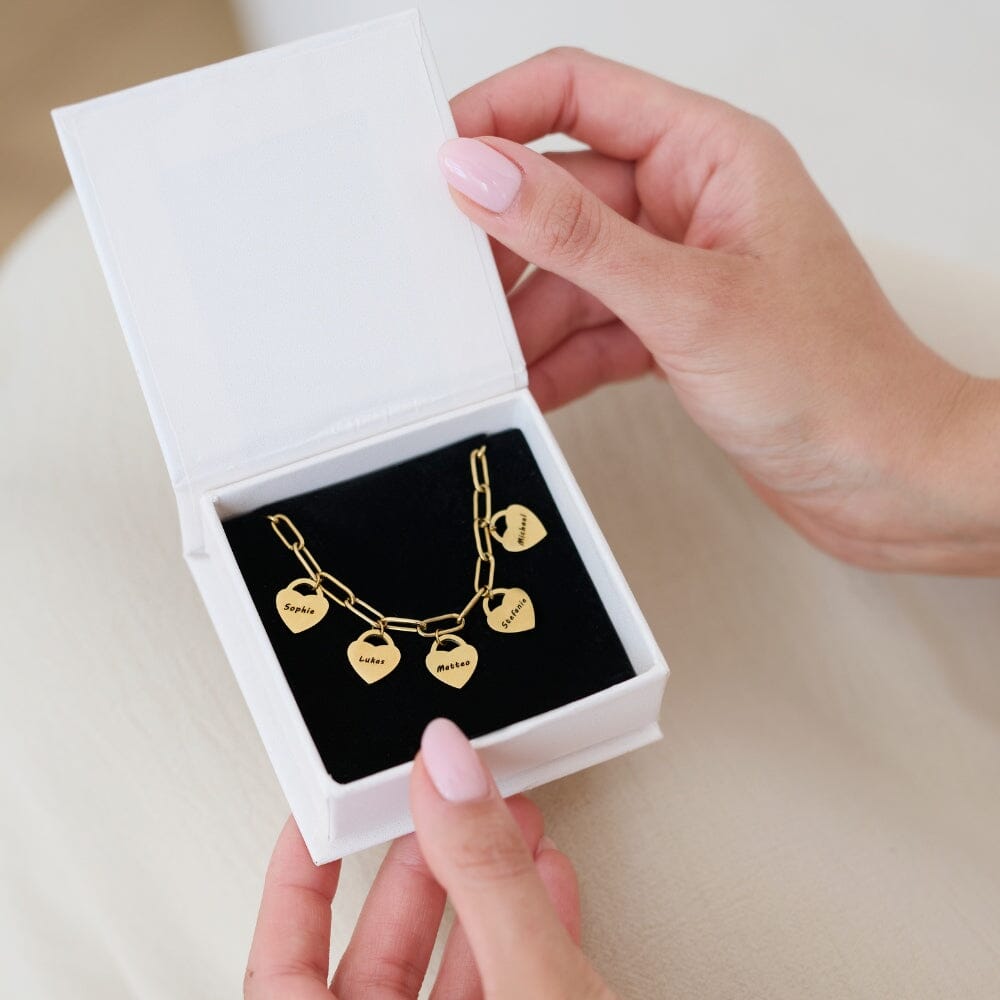 Personalisierte Lebensbaumkette mit Zirkoniasteinen Necklaces Loanya 