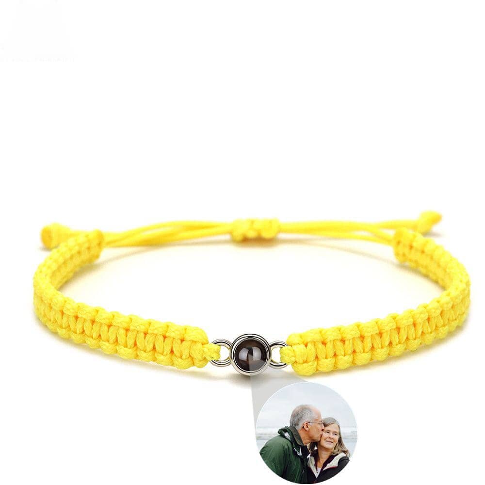 Personalisiertes Fotoarmband | Fotoprojektion Bracelet Loanya Gelb 