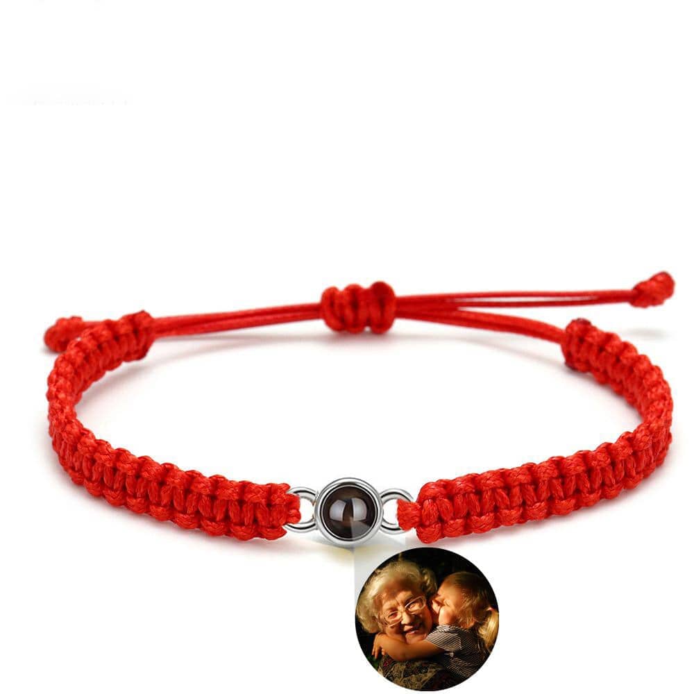 Personalisiertes Fotoarmband | Fotoprojektion Bracelet Loanya Rot 