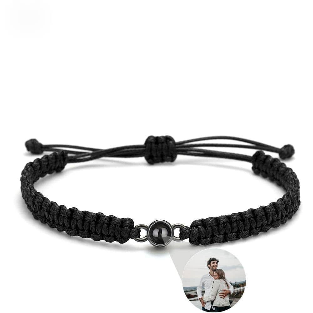 Personalisiertes Fotoarmband | Fotoprojektion Bracelet Loanya Schwarz 