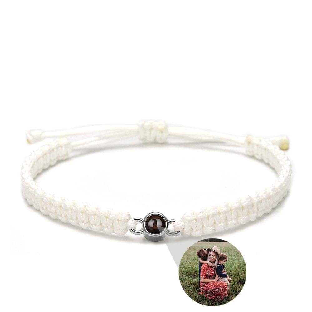 Personalisiertes Fotoarmband | Fotoprojektion Bracelet Loanya Weiß 