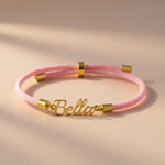 Personalisiertes Kordelarmband mit Namen – verstellbar & farbig Bracelets Loanya 