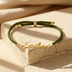 Personalisiertes Kordelarmband mit Namen – verstellbar & farbig Bracelets Loanya 