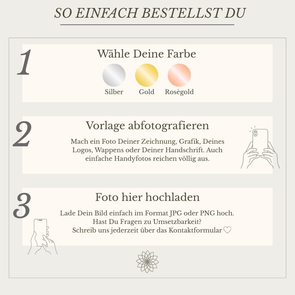 Persönliche Kinderzeichnung als Halskette oder Anhänger in Gold Loanya 