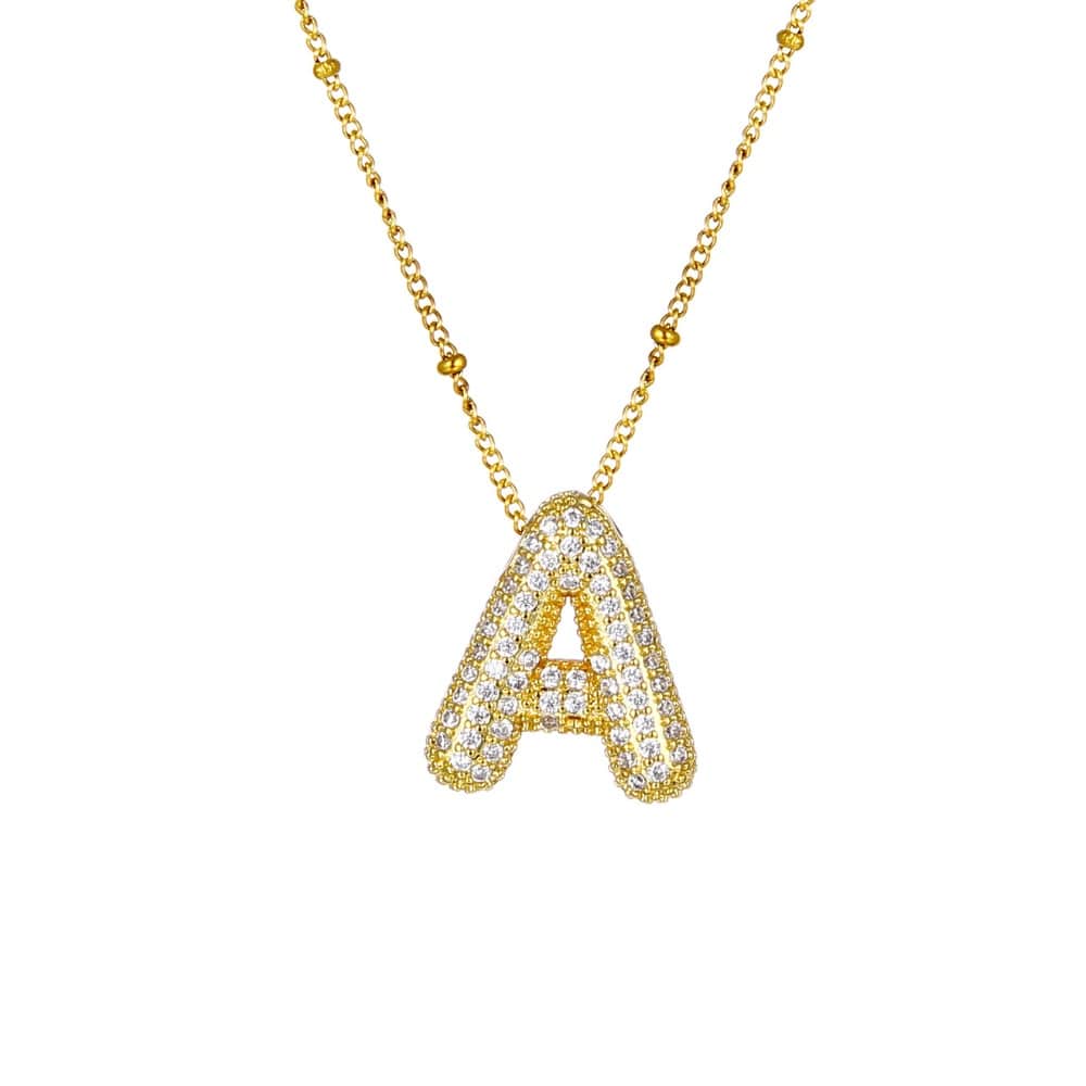 Sparkle Bubble Necklace Necklaces Loanya Gold A 