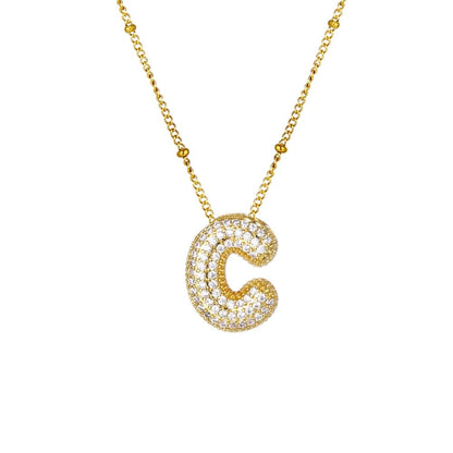 Sparkle Bubble Necklace Necklaces Loanya Gold C 