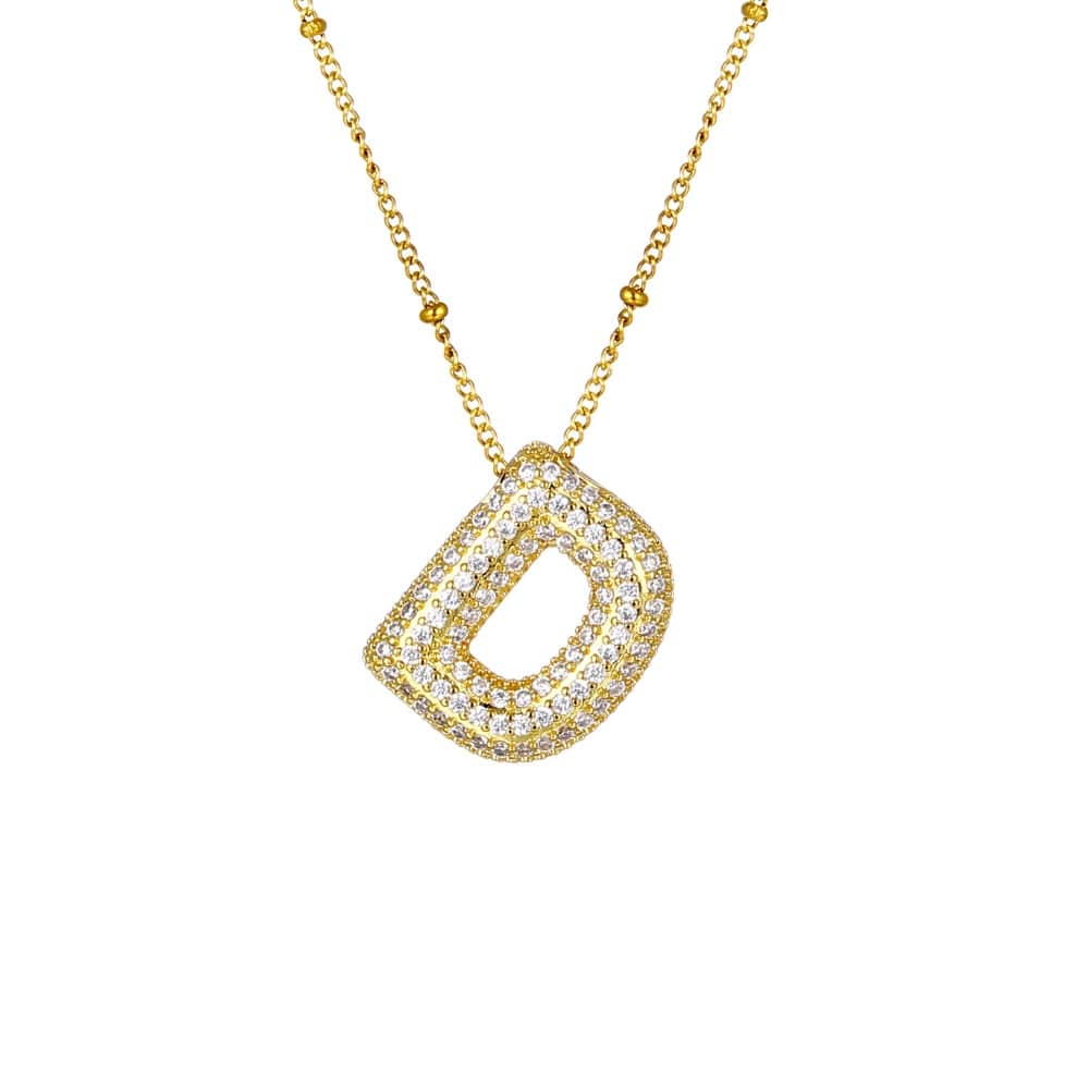 Sparkle Bubble Necklace Necklaces Loanya Gold D 