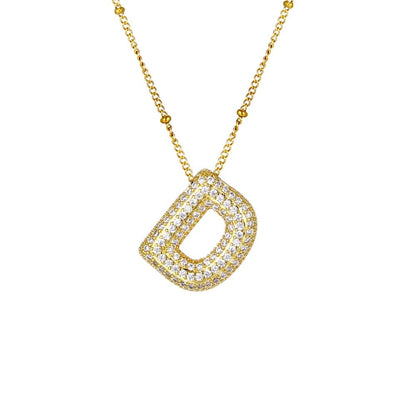 Sparkle Bubble Necklace Necklaces Loanya Gold D 