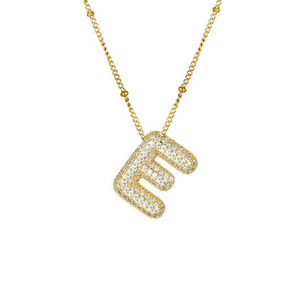Sparkle Bubble Necklace Necklaces Loanya Gold E 
