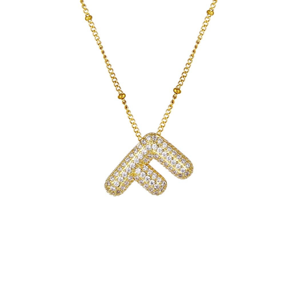 Sparkle Bubble Necklace Necklaces Loanya Gold F 