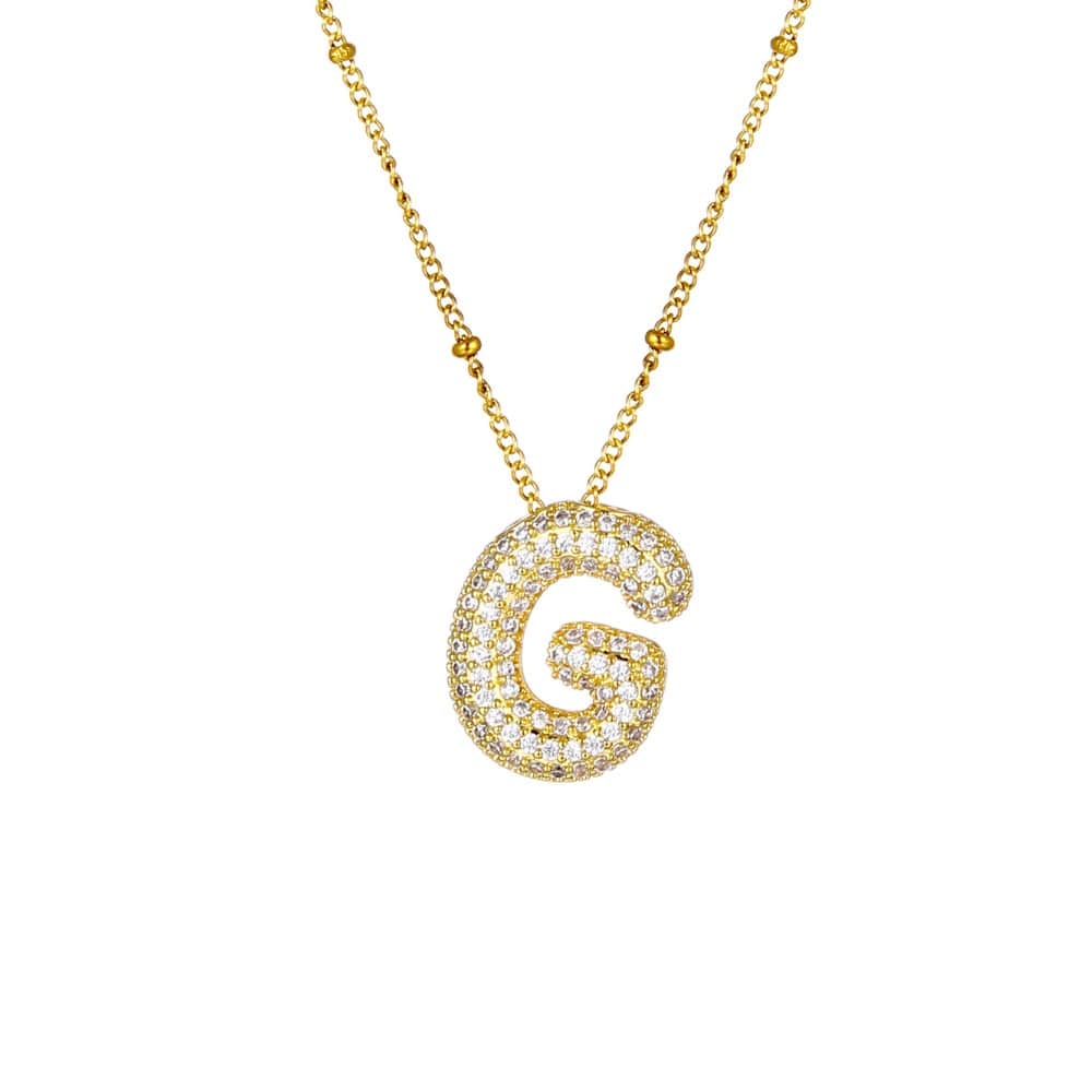 Sparkle Bubble Necklace Necklaces Loanya Gold G 