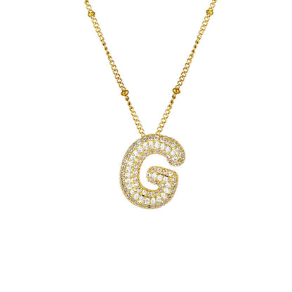 Sparkle Bubble Necklace Necklaces Loanya Gold G 
