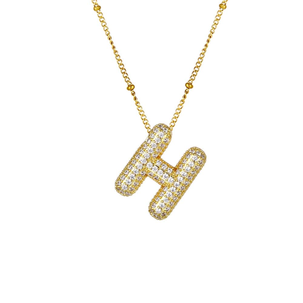 Sparkle Bubble Necklace Necklaces Loanya Gold H 