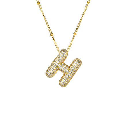 Sparkle Bubble Necklace Necklaces Loanya Gold H 