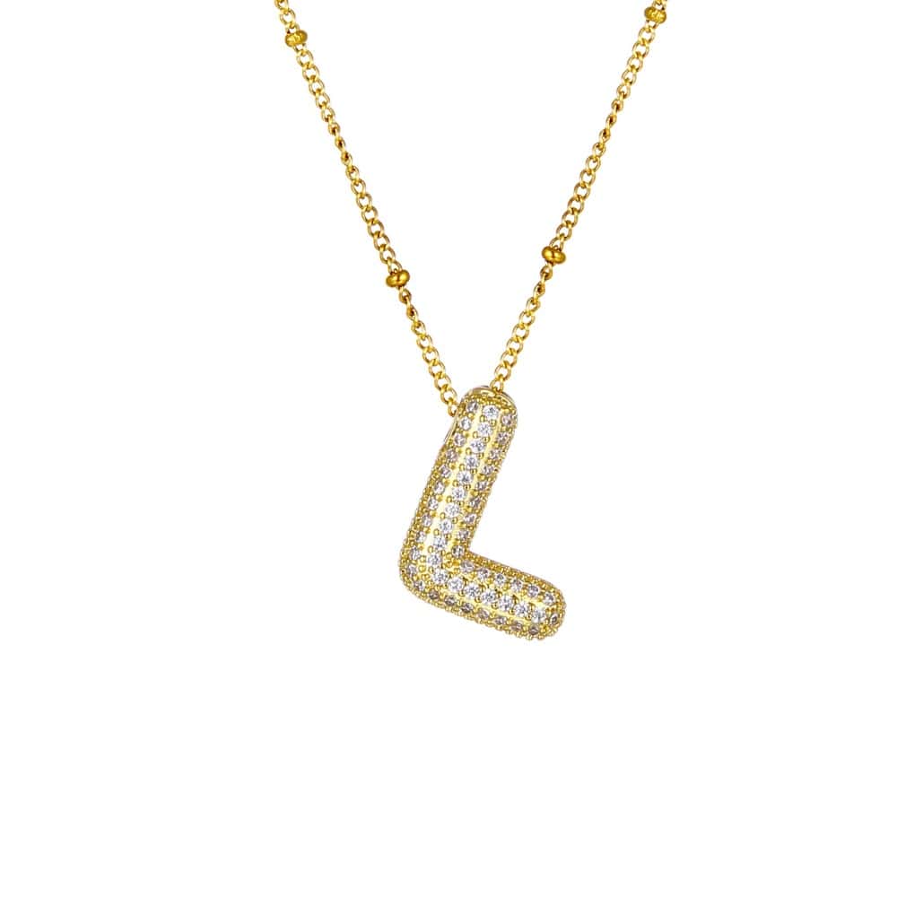 Sparkle Bubble Necklace Necklaces Loanya Gold L 
