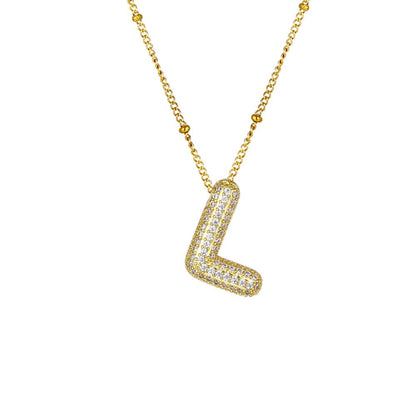 Sparkle Bubble Necklace Necklaces Loanya Gold L 