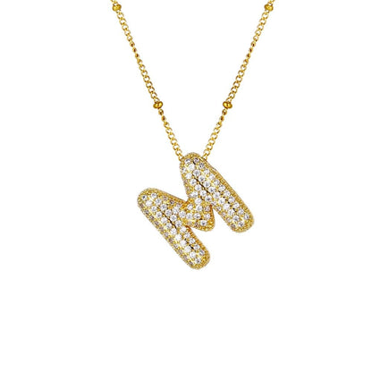 Sparkle Bubble Necklace Necklaces Loanya Gold M 