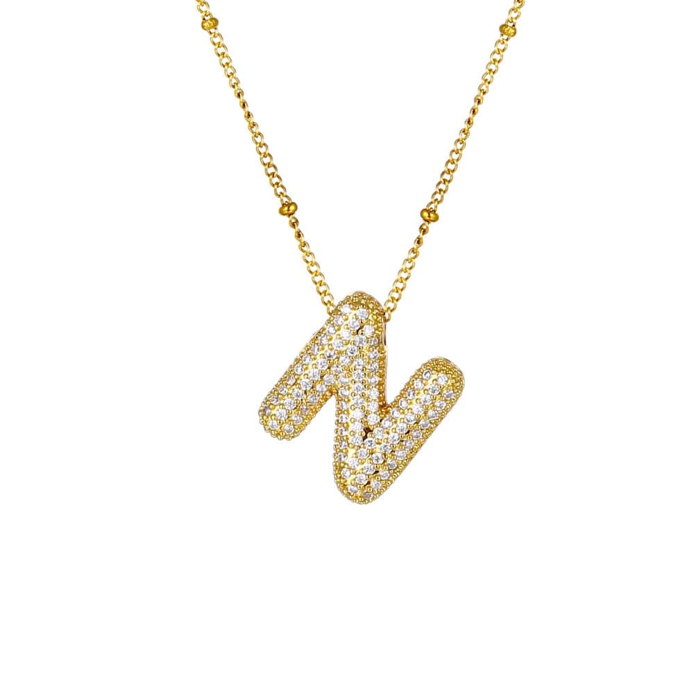 Sparkle Bubble Necklace Necklaces Loanya Gold N 