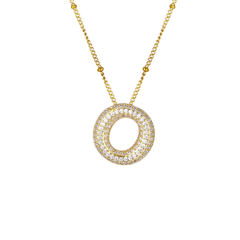Sparkle Bubble Necklace Necklaces Loanya Gold O 