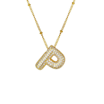 Sparkle Bubble Necklace Necklaces Loanya Gold P 