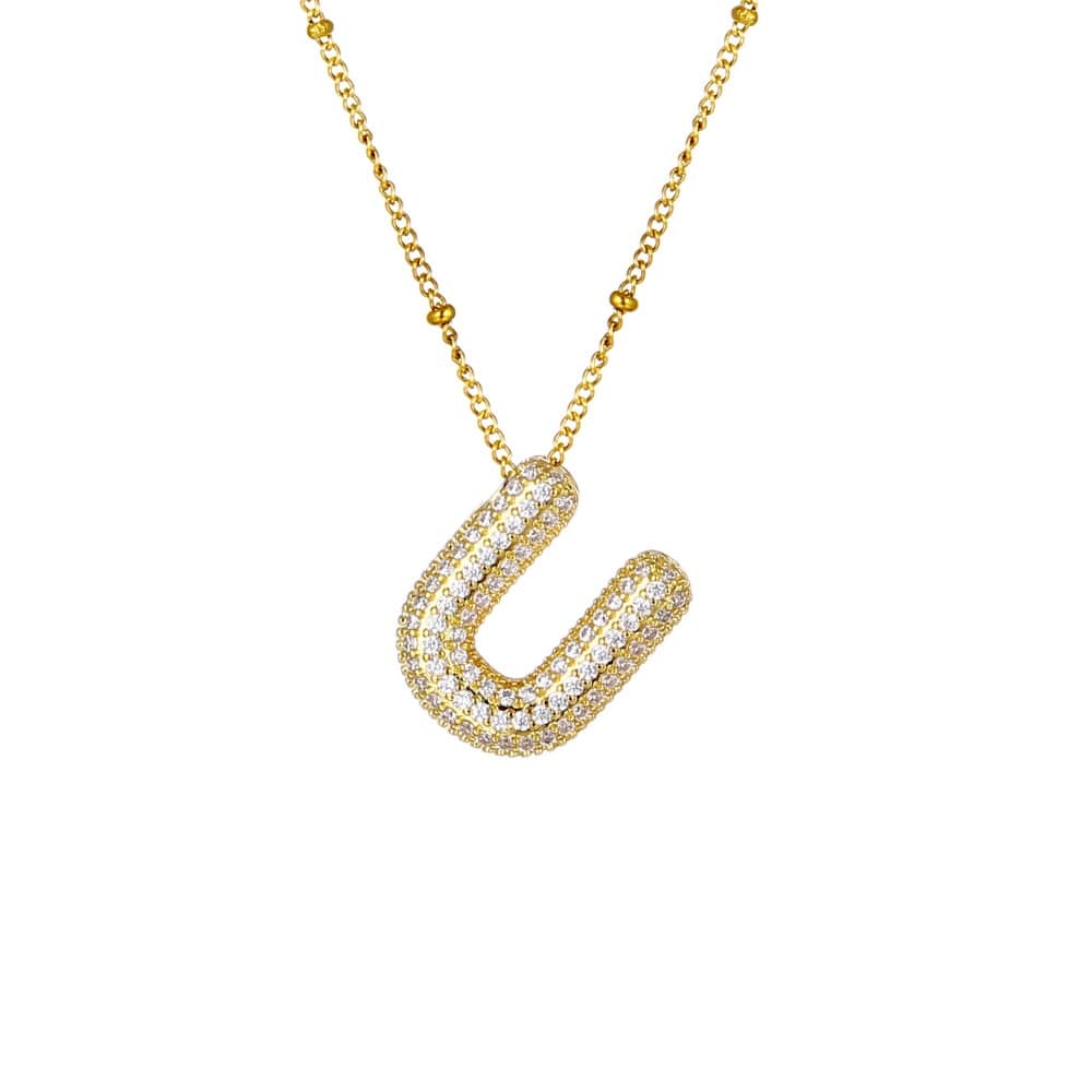 Sparkle Bubble Necklace Necklaces Loanya Gold U 