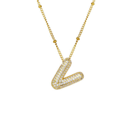 Sparkle Bubble Necklace Necklaces Loanya Gold V 