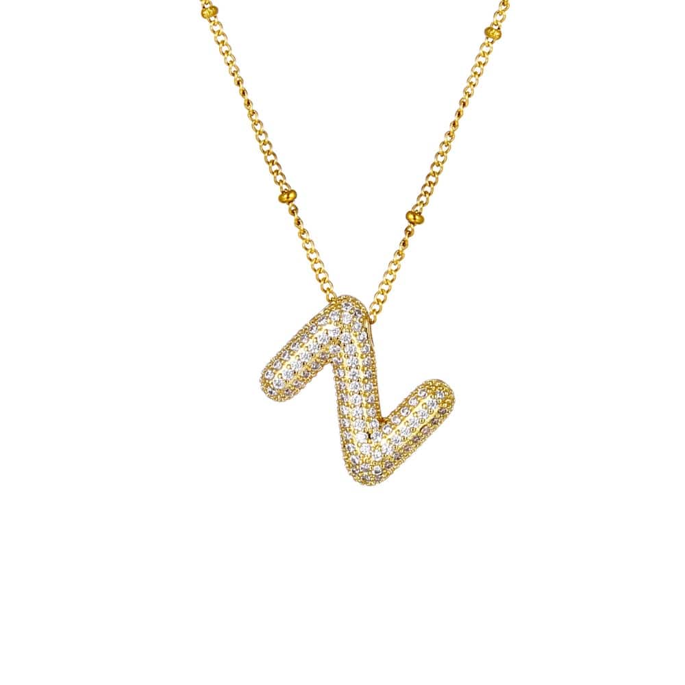 Sparkle Bubble Necklace Necklaces Loanya Gold Z 
