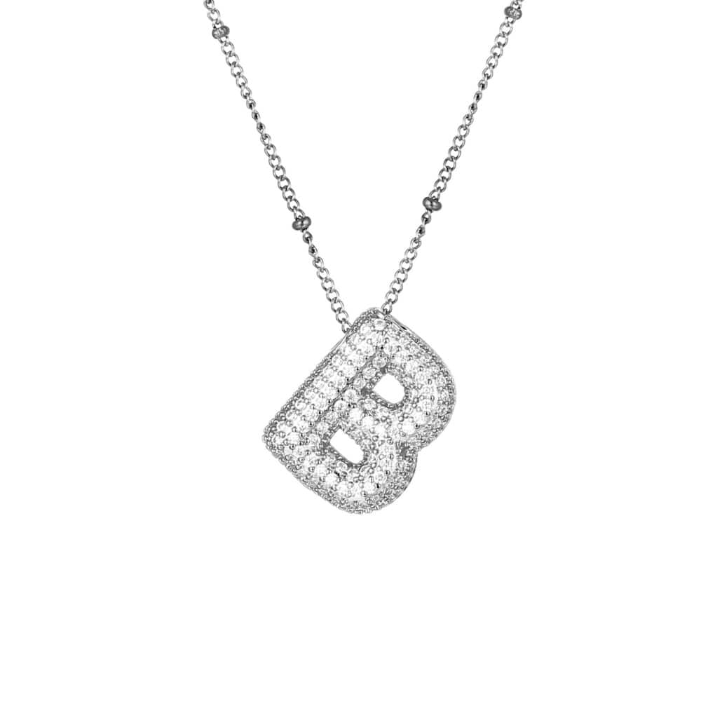 Sparkle Bubble Necklace Necklaces Loanya Silber B 
