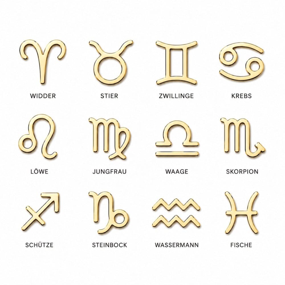 Sternzeichen Halskette Necklaces Loanya 