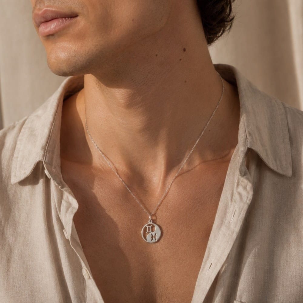 Sternzeichen Halskette Necklaces Loanya Silber 50 cm 