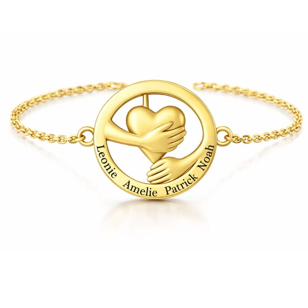 Umarmendes Herz – Armband Bracelets Loanya Gold One Size (17 cm + 5 cm Verlängerung) 
