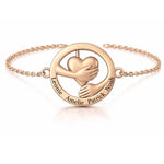 Umarmendes Herz – Armband Bracelets Loanya Roségold One Size (17 cm + 5 cm Verlängerung) 