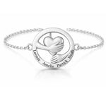 Umarmendes Herz – Armband Bracelets Loanya Silber One Size (17 cm + 5 cm Verlängerung) 