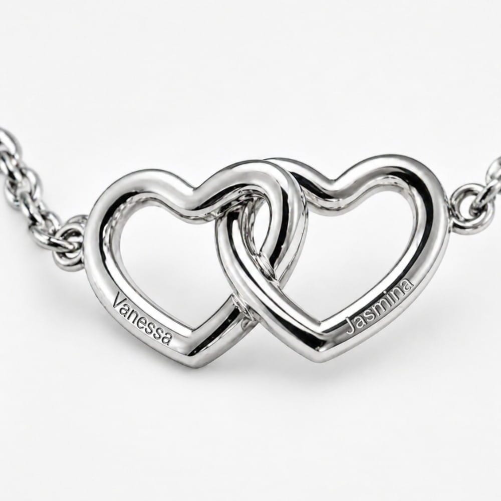 Verbundene Herzen Armband Bracelet Loanya 