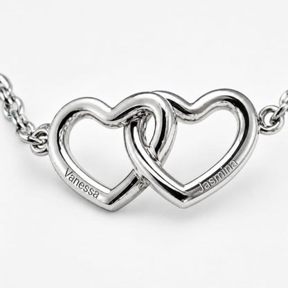 Verbundene Herzen Armband Bracelet Loanya 