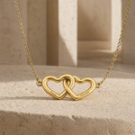 Verbundene Herzen Halskette Necklaces Loanya 