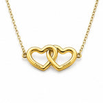 Verbundene Herzen Halskette Necklaces Loanya Gold 40 - 45 cm 