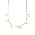 LOANYA Buchstaben Namenskette Necklaces Loanya Gold 40 cm 