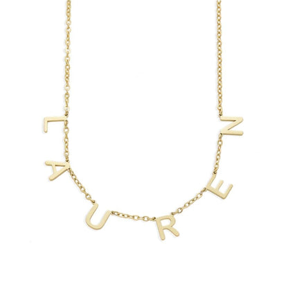 LOANYA Buchstaben Namenskette Necklaces Loanya Gold 40 cm 