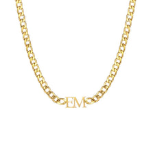 Lade das Bild in den Galerie-Viewer, LOANYA Initialen Halskette Necklaces Loanya Gold 
