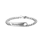 LOANYA Pärchen-Armband mit individuellem Schriftzug Bracelets Loanya Silber Mann 