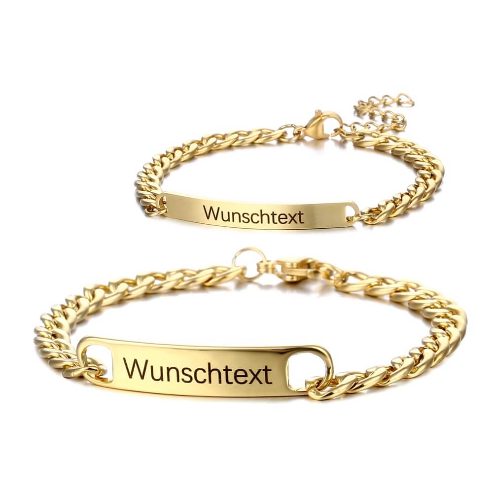 LOANYA Pärchen-Armband Set Bracelets Loanya Gold Gold 
