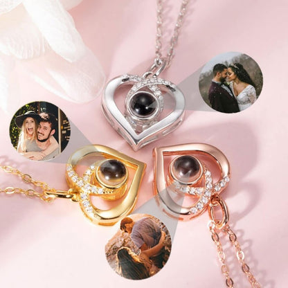 LOANYA Personalisierte Fotoprojektionshalskette mit Zirkonia Necklaces Loanya 