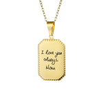 LOANYA personalisierte Plättchen Halskette Loanya 40 cm Gold 